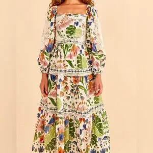 green emerald velvet dress Farm Rio